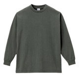6.5オンスピグメントダイロングスリーブTシャツ