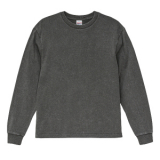 6.2オンス オープンエンド フェードウォッシュ ロングスリーブ Tシャツ（2.1インチリブ）